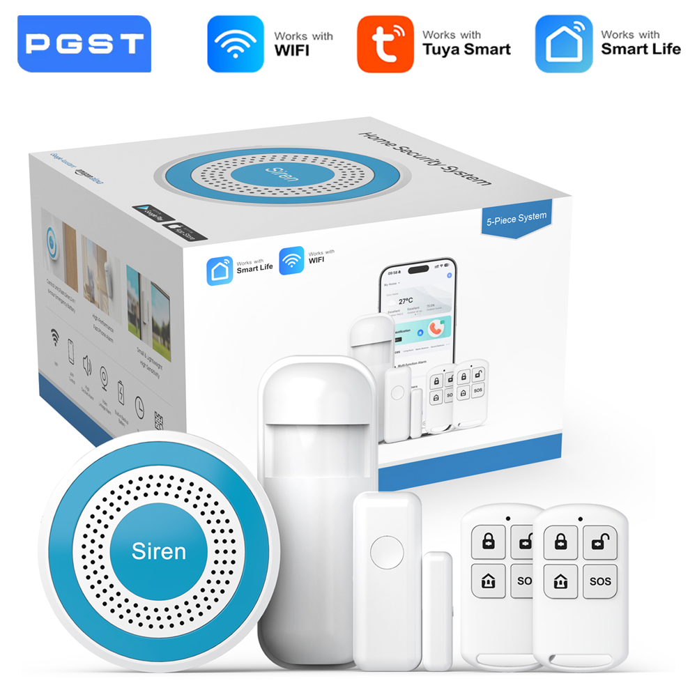 Diy Home Automation System - Zestaw Systemu Alarmowego PGST WiFi Smart