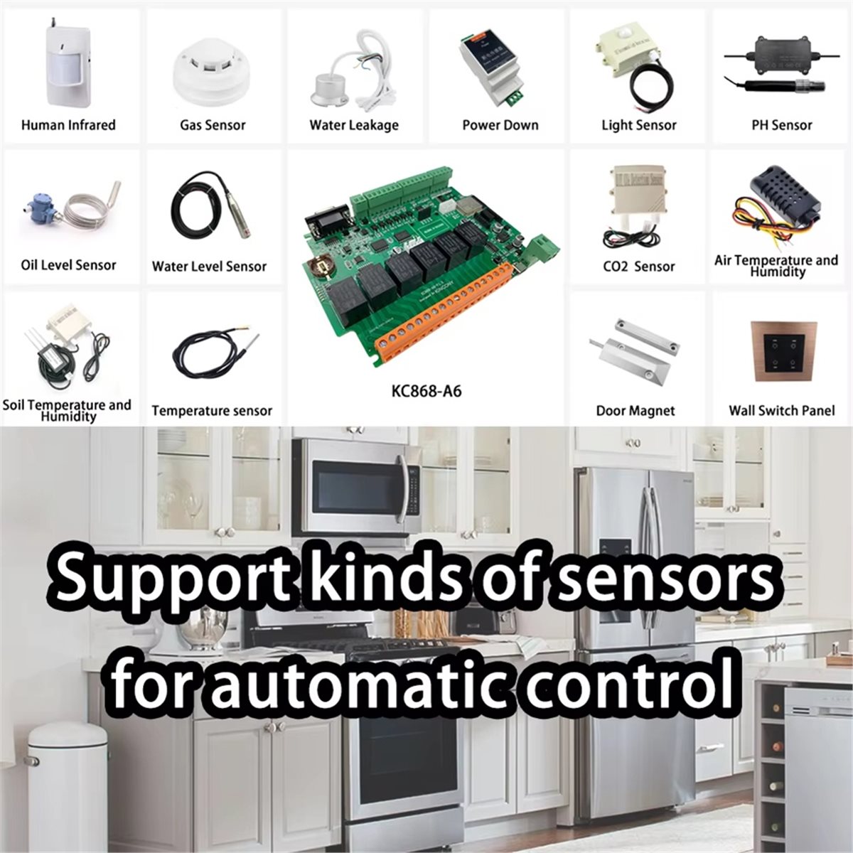 Diy Home Automation System - Płytka programistyczna KC868-A6 MQTT Web HTTP