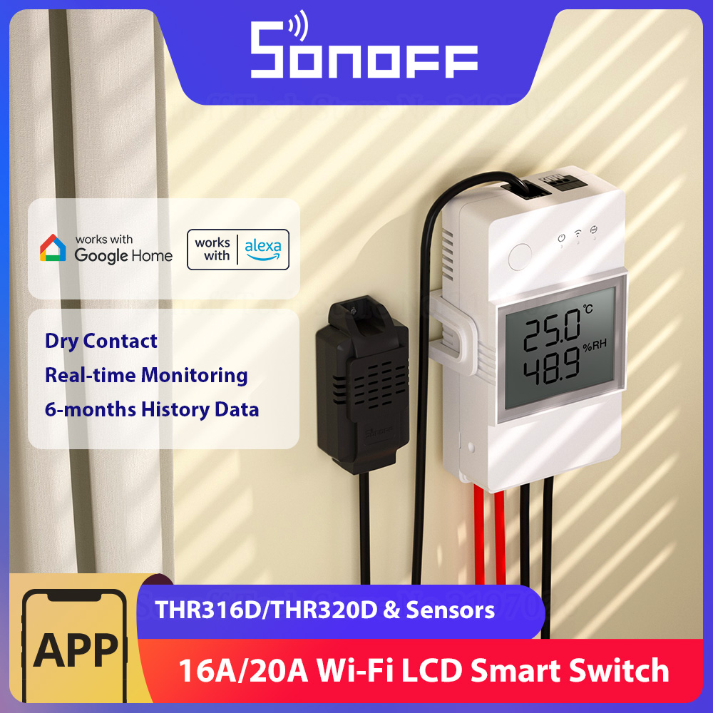 Sonoff Basic Switch - SONOFF THR316D/THR320D Inteligentny przełącznik temperatury i