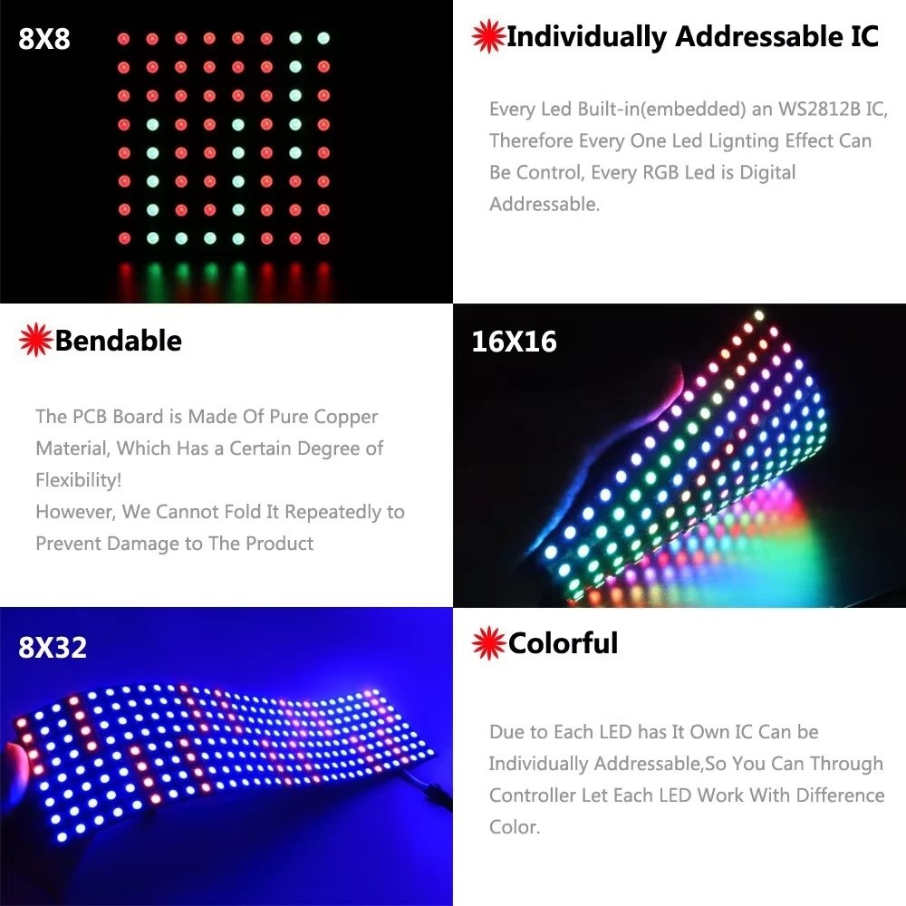 Panel LED RGB Full Color WS281 – Rgb Led Matrix 8X8 recenzja i cena