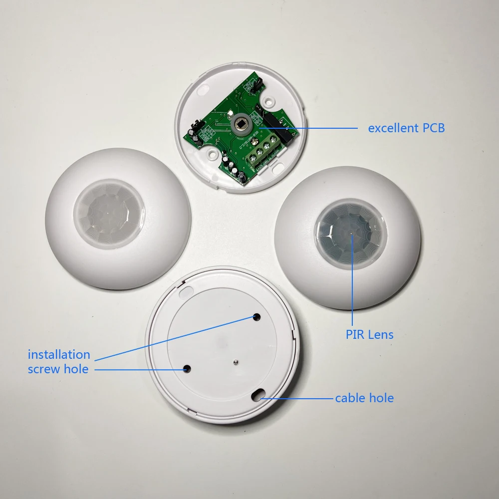 Wewnątrz 360 °   Sufitowy czuj – Motion Sensor Pir Wired recenzja i cena