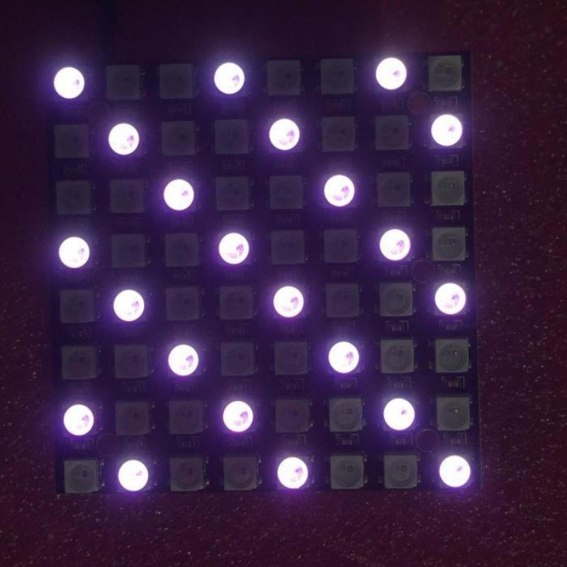 ~Moduł matrycy LED WS2812 5050 – Rgb Led Matrix 8X8 recenzja i cena