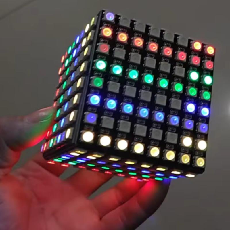 ~Moduł matrycy LED WS2812 5050 – Rgb Led Matrix 8X8 recenzja i cena