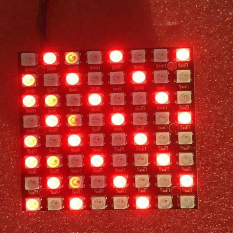 ~Moduł matrycy LED WS2812 5050 – Rgb Led Matrix 8X8 recenzja i cena