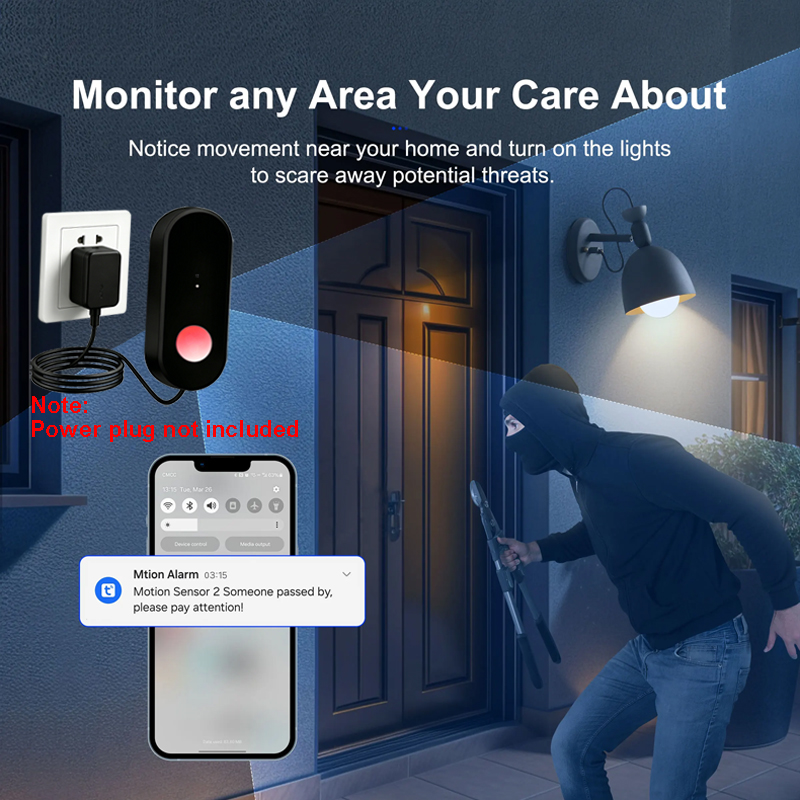 Czujnik ruchu Tuya WiFi PIR, d – Motion Sensor Pir Wired recenzja i cena