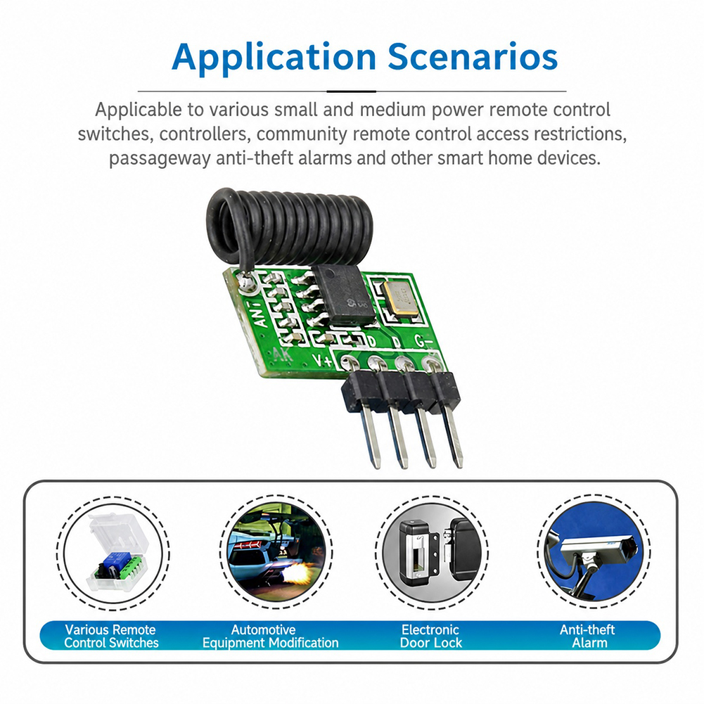 Moduł odbiornika RF superheter – Home Automation Arduino recenzja i cena